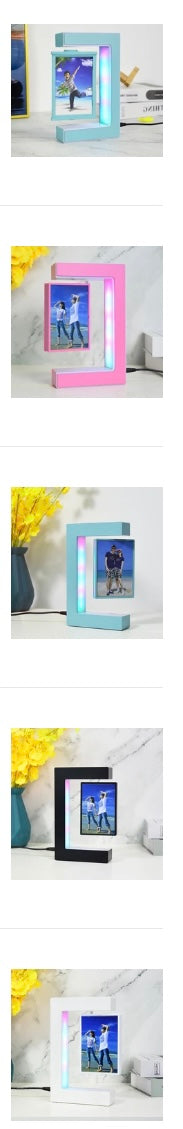Three sided Acrylic Magnetic Levitation Floating Photo Frame .